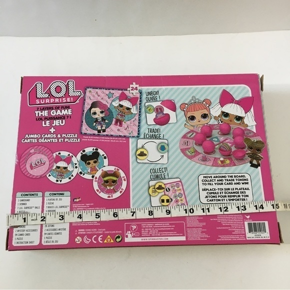 L.O.L. Surprise 7 Layers of Fun Game Jumbo Cards & Puzzle - Picture 13 of 14